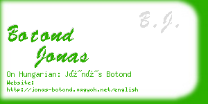 botond jonas business card